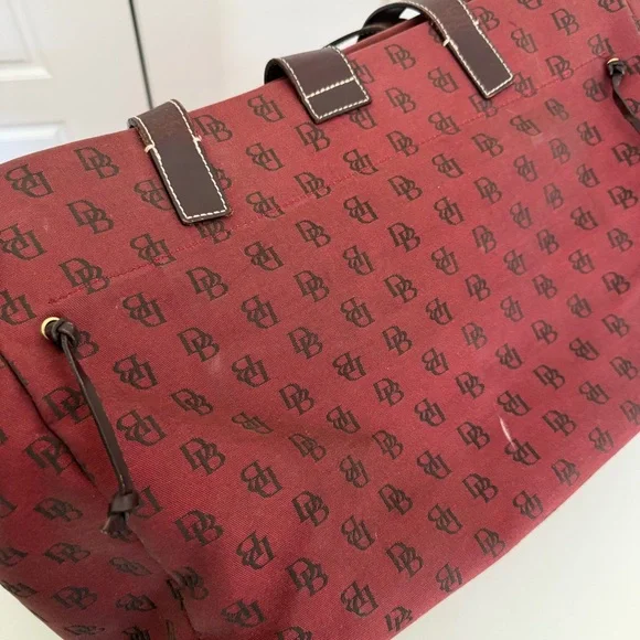 Dooney & Bourke Canvas and Leather Tote Bag - Picture 4 of 8